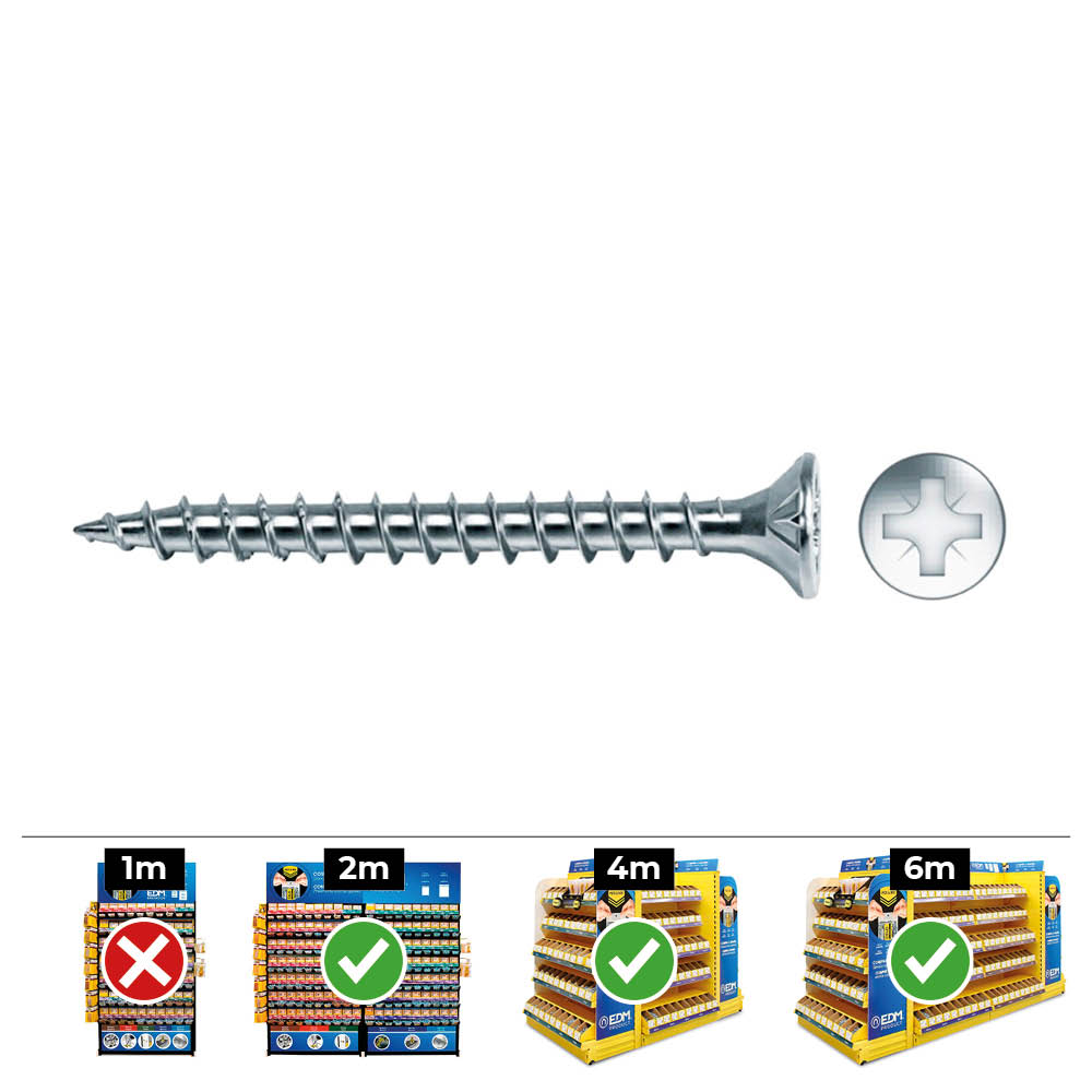 caja-500-unid-tornillo-madera-avellanado-pozi-din-ref-vlox-o45x15mm-zincadolubr-celo
