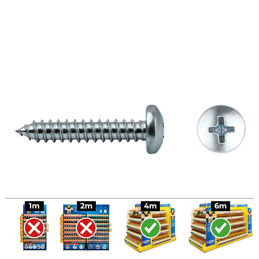 caja-1000-unid-tornillo-chapa-alomada-philips-din-ref-7981-35x95mm-zincado-celo
