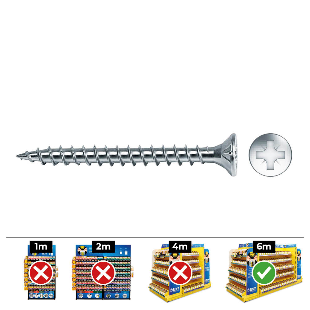 caja-1000-unid-tornillo-madera-avellanado-pozi-din-ref-vlox-o4x25mm-zincadolubr-celo
