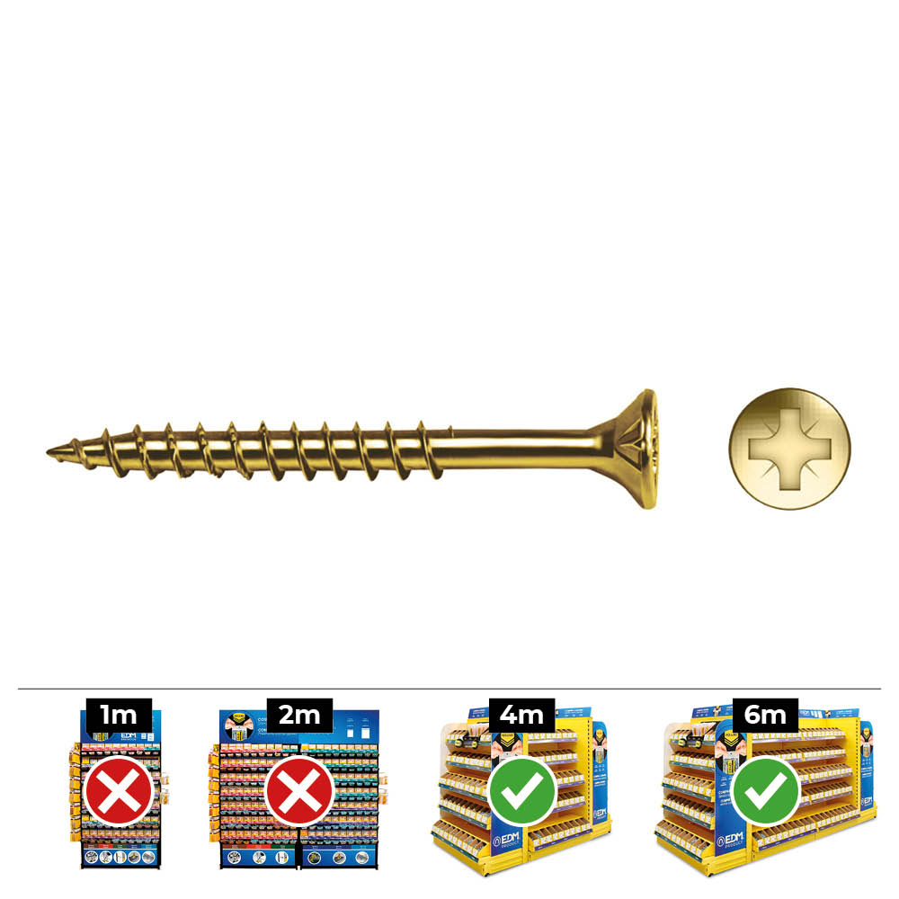 caja-100-unidades-tornillo-madera-avellanado-pz-r-parc-din-ref-vlox-p-o6-x-70-mm-bicromatado