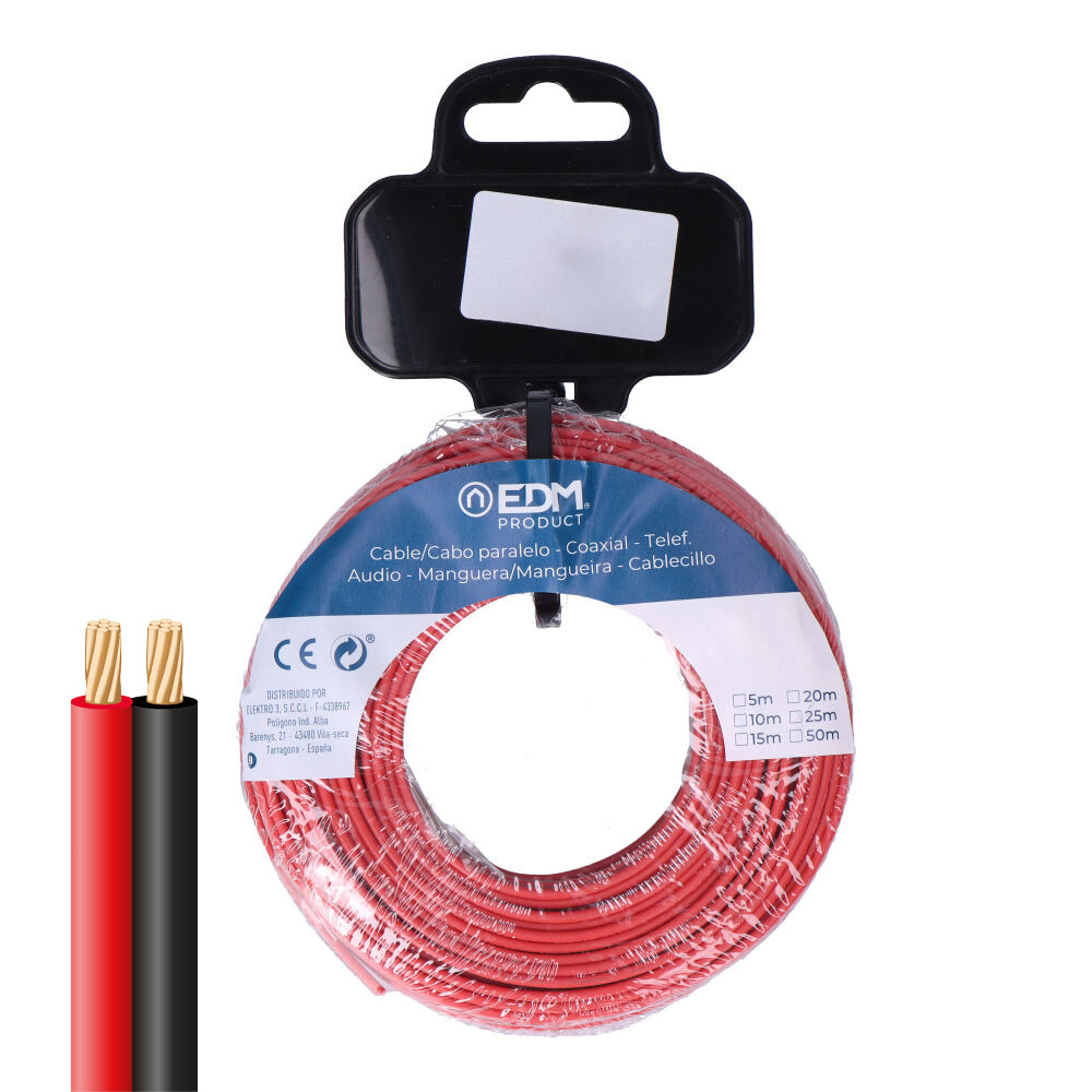 carrete-cable-paralelo-2x075mm-rojo-negro-10m-audio