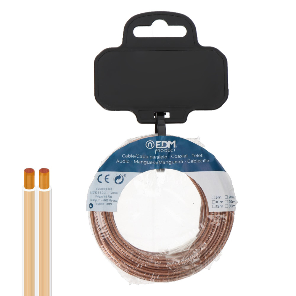carrete-cable-paralelo-2x075mm%c2%b2-transparente-25m