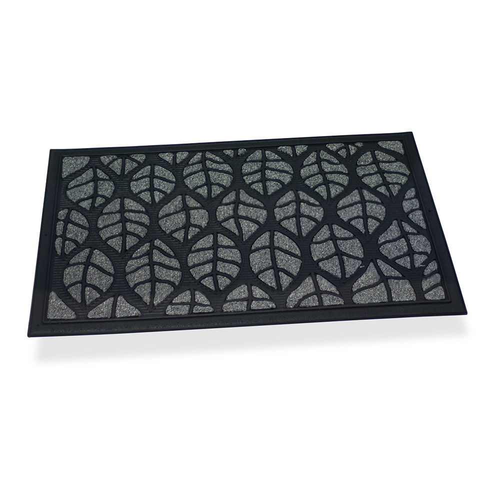 felpudo-goma-moqueta-hojas-gris-75x45x05cm-hidalgo